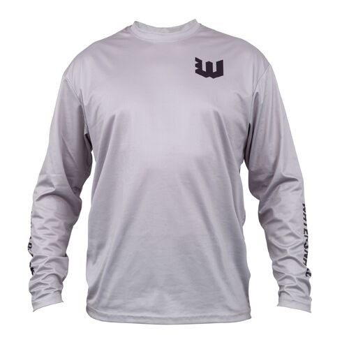 Watersnake Sublimated Long Sleeve Shirt Grey Adult Small