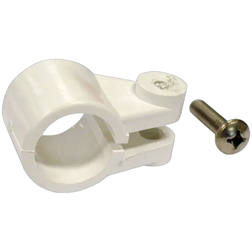 Canopy Tube clamp & Nut 25mm White