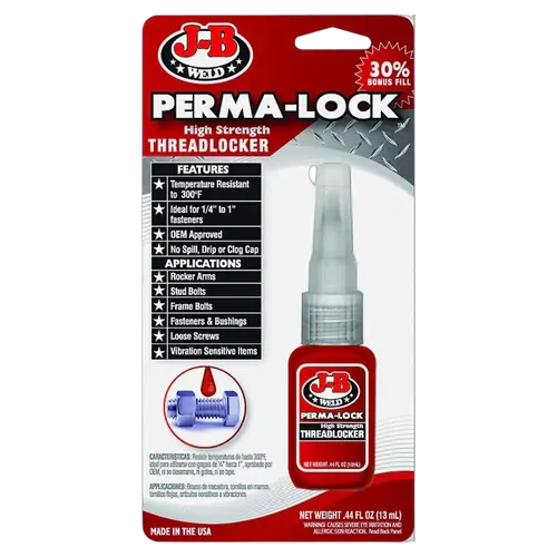 J-B Weld Perma-Lock High Strength Threadlocker 13ml