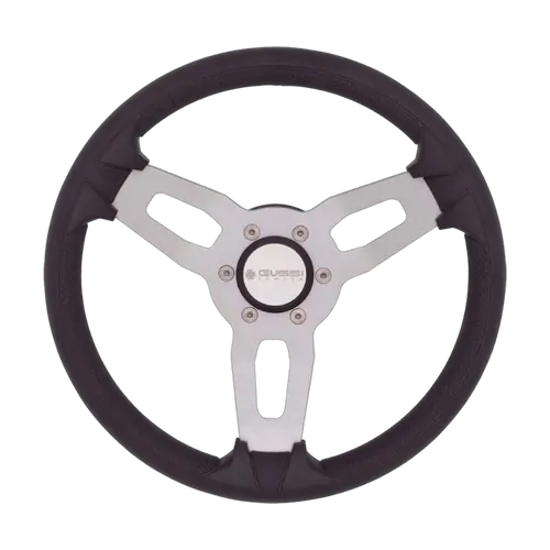 Gussi Model 15 Steering Wheel Alloy 3 Spoke 350mm Black