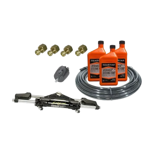 Seastar Standard Steering Kit - Front Mount - Single Outboard 4.9 Turns Suits Up to 300HP