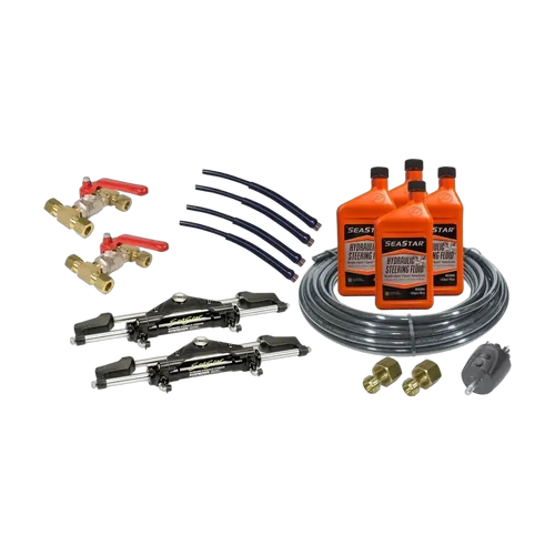 Seastar Standard Steering Kit - Front mount - Twin Outboard - Twin Cylinder