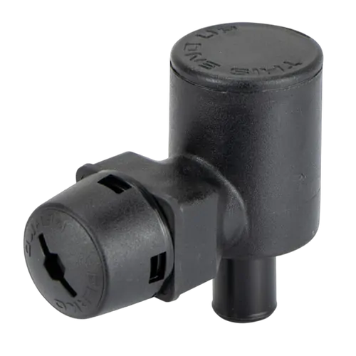 Perko Fuel Breather With P-Trap Vent Valve - Black