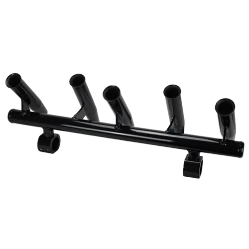 T-Top Rocket Launcher Black Clamp On - 5 Rod Holders