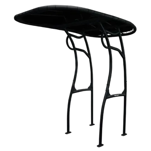 Relaxn T-Top 500 Anodised Alloy Powder Coated Black- Folding Black Acrylic Canvas (2 Part)