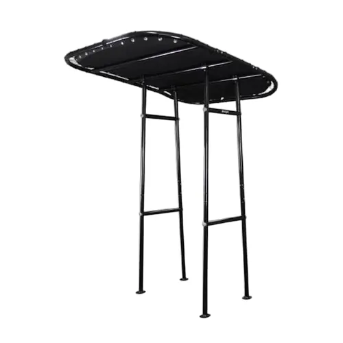 Relaxn T-Top Raider 380 Powder Coated White - Folding With Black Canvas