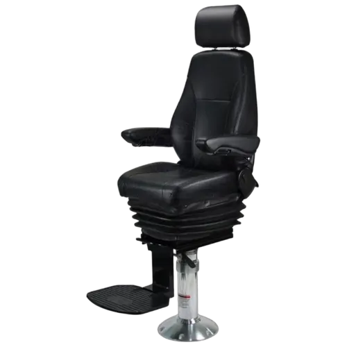 Seat Relaxn Seafarer Pilot Black Inc Pedestal 520-680 And Footrest
