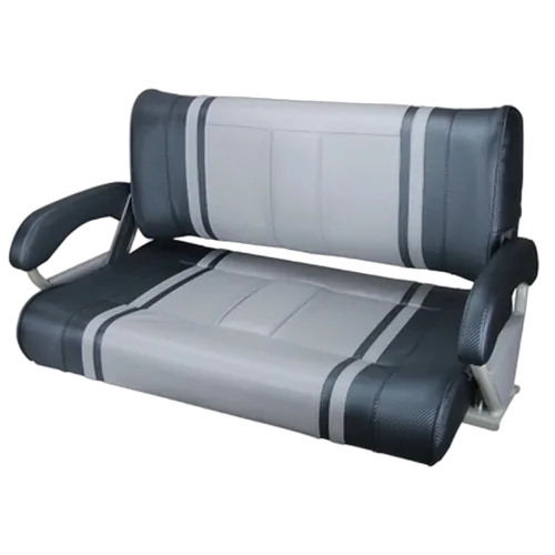 Relaxn Console Series Seat - Double Flip Back Silver Carbon/Grey Carbon Texture