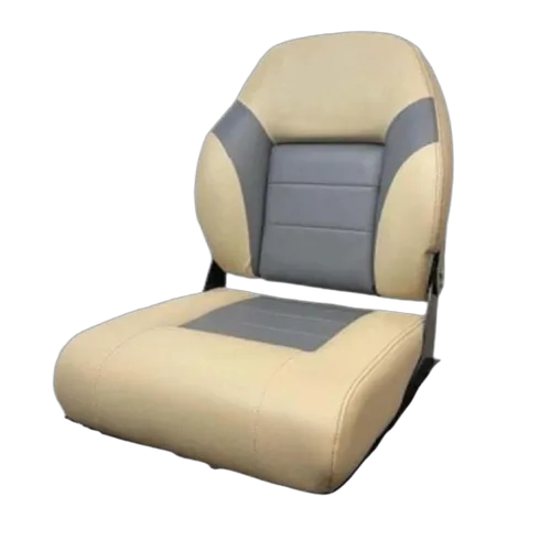 Relaxn Deluxe Fold Down - Stessco Brand Beige With Grey Trim Seat