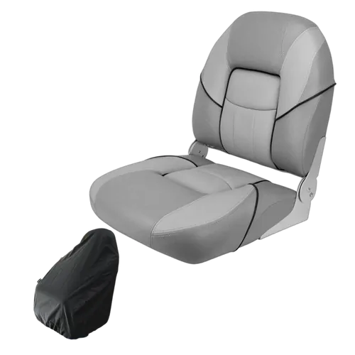 Relaxn Seat Bay Series Grey / Light Grey / Black Pipping & Premium Relaxn Seat Cover Grey 300D