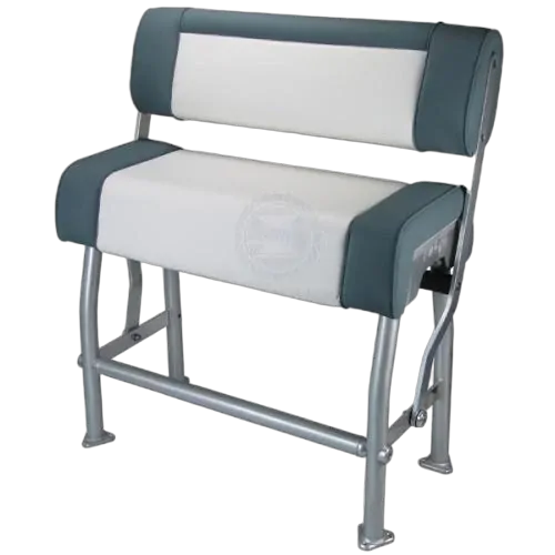 Relaxn Flipback Centre Console Frame Anodised Frame White/Grey Cushion Set (2 boxes)