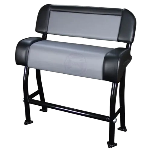 Relaxn Fixed Centre Console Black Alloy Frame Grey/Black Cushion Set