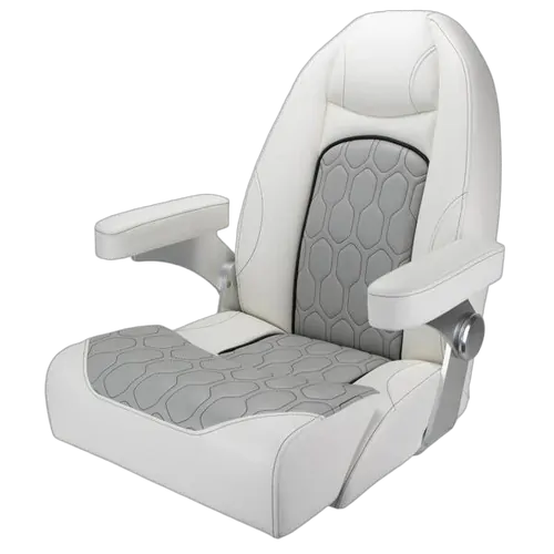 Relaxn Nautilus Premium White/ Grey Boat Seat