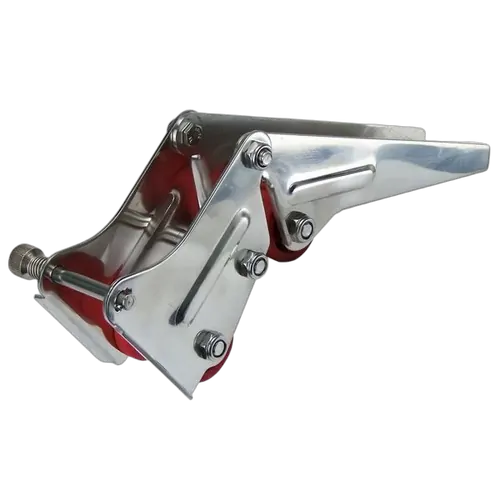 Stainless Steel Hinged Bow Roller Black Roller 245mm x 135mm