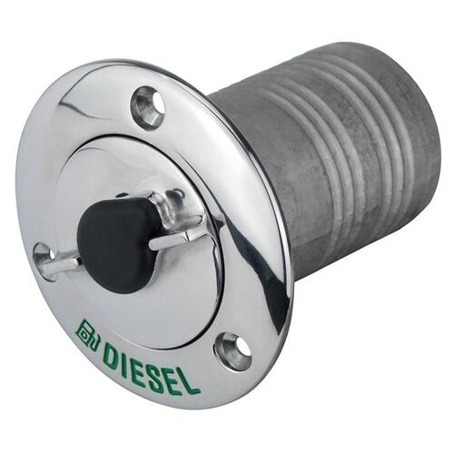316 Stainless Steel Lockable Diesel Deck Filler - 2" Nps