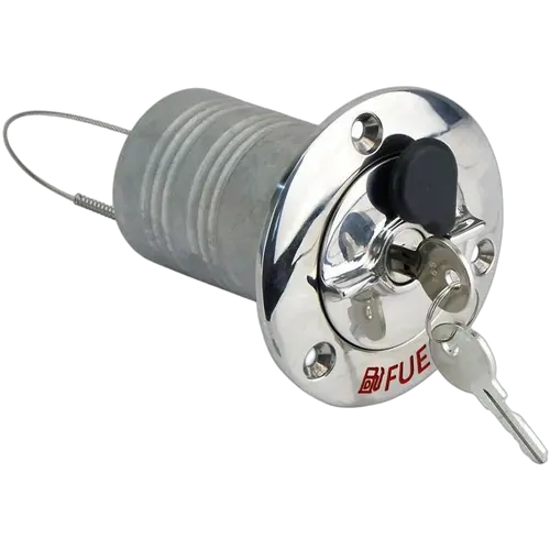 316 Stainless Steel Lockable Fuel Filler - 38mm Nps