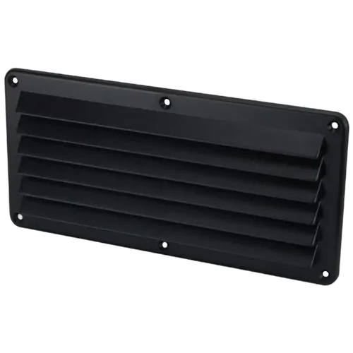 Vent Louvre Black 260mm x 125mm