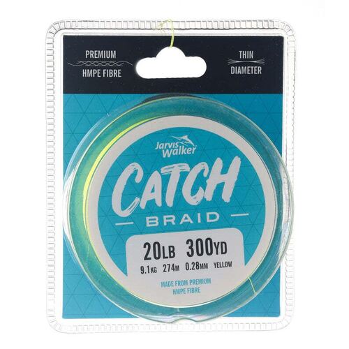 Catch Braid 300yd - Yellow - 20lb