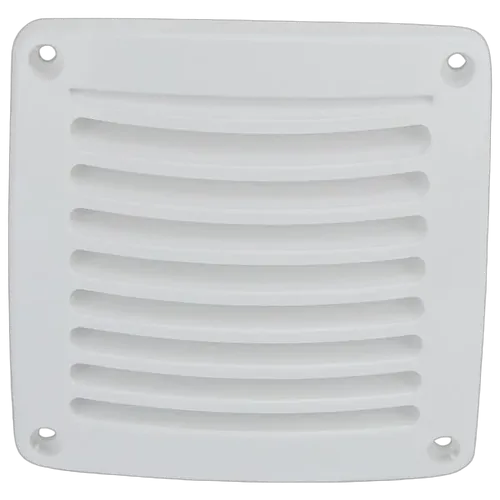 Vent Louvre 118mm x 118mm White Abs Plastic