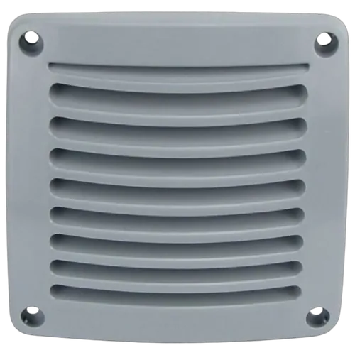 Vent Louvre 118mm x 118mm Grey Abs Plastic
