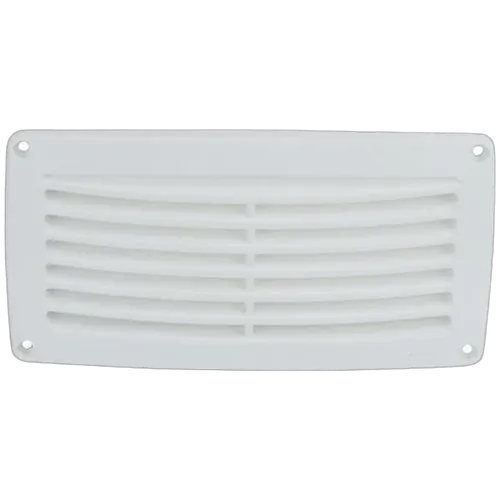 Vent Louvre 206mm x 106mm White Abs Plastic