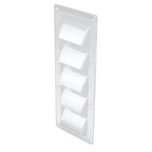 Abs Slotted White 5 Louvered Vent