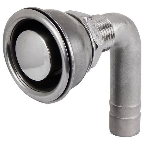 Stainless Steel Recess Flush Breather Down Bend Down 16mm