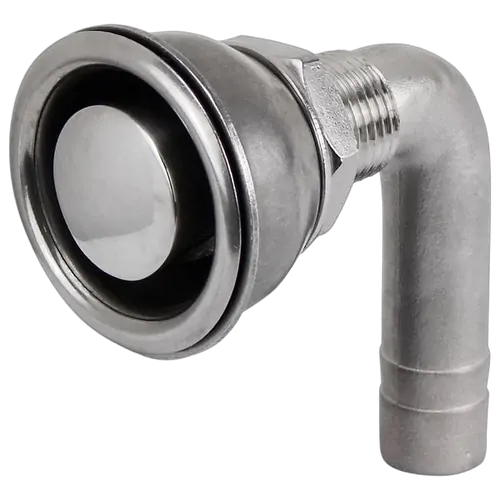 Stainless Steel Recess Flush Breather Down Bend Down 16mm