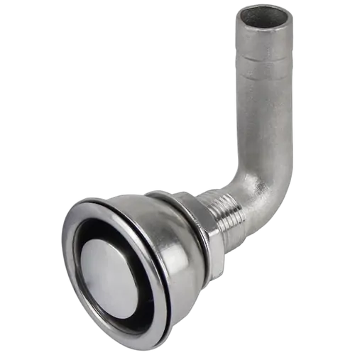 Stainless Steel Recess Flush Breather Bend Up 16mm