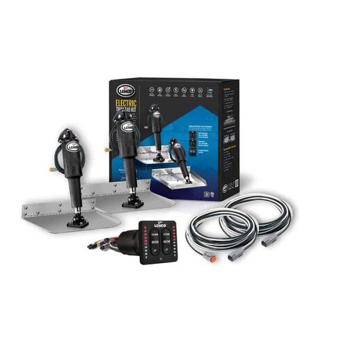 Lenco Complete Standard Trim Tab Kit 9"X12" Led - Polished