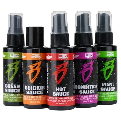 Bling Sauce Sample Set Of 5 X 60Ml Hot-Vinyl-Green-Condition-Quickie