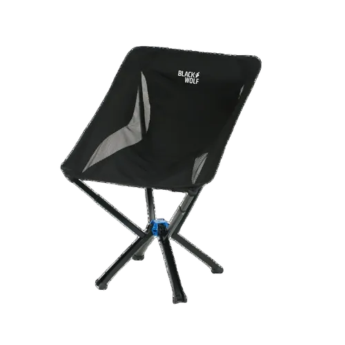 Black Wolf Quickfold chair- Jet Black