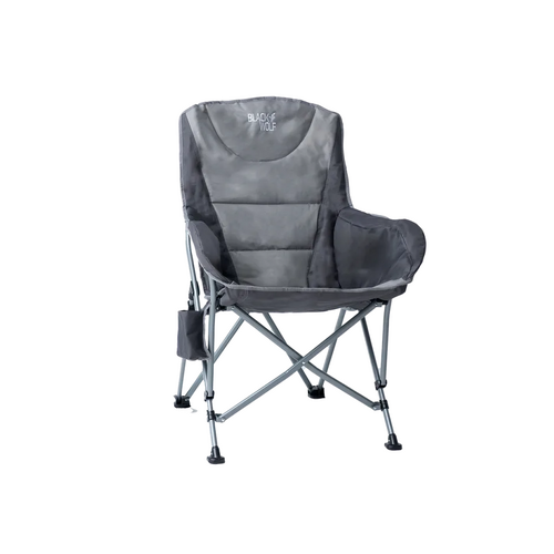 Black Wolf Highback Action Chair - Gargoyle/Alloy