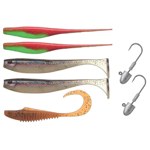 Bite Science Multi-Pack Inshore Soft Plastic / Jighead - PK/5