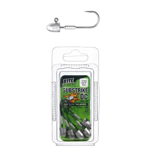 Bite Science Substrike Dc Jigheads 1/4Oz Bkk #3/0 - PK/5