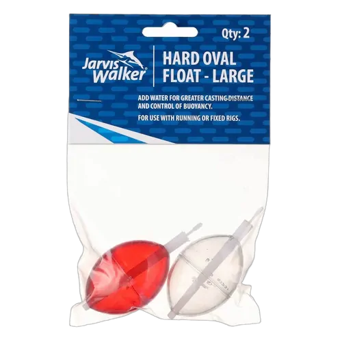 Hard Oval Plastic Floats - LG - 2pk