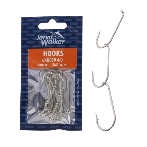 Duratuff Ganged Hooks - Sz 4/0 - PK/3x3