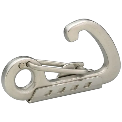 Spring Gate Snap Hook+Keeper Plate