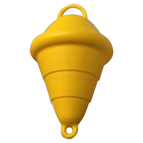 Buoy Polyethylene 375mm Yellow Foam Filled With Handle