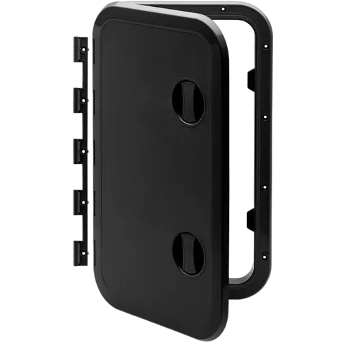 Hatch Access 606mm x 357mm Black Removable Hinge
