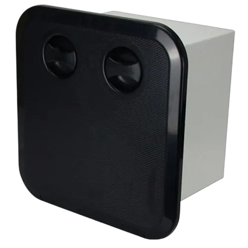 Ceredi Hatch With Drawers Black 380 x 380mm