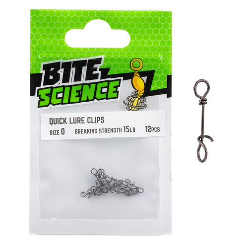 Bite Science Quick Lure Clips Sz 0 - 12pk