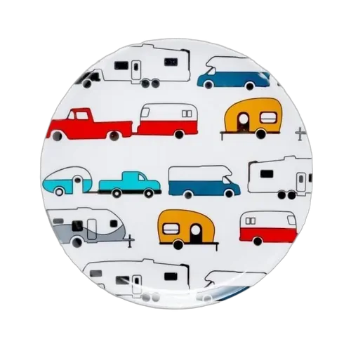 Camco Melamine Salad Plate, RV Pattern. 53223