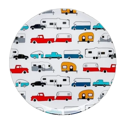 Camco Melamine Dinner Plate, RV Pattern. 53224