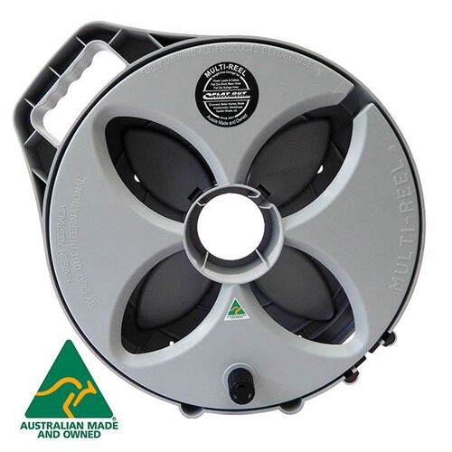 FLAT OUT ORIGINAL MULTI-REEL FOR CABLE AND EXTENTION LEAD MANAGEMENT. M1