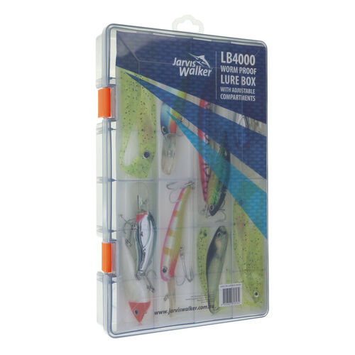 Jarvis Walker Lure Box LB 4000 23cm (W) x 35cm (L) x 5cm (D).