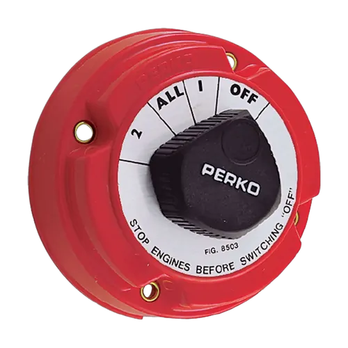 Perko Medium Duty Battery Switch 4 Position Selector With AFD 250A
