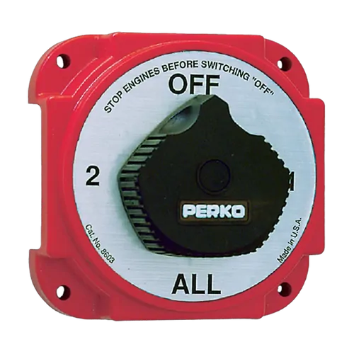 Perko Heavy Duty Battery Switch Selector 4 Position 380A