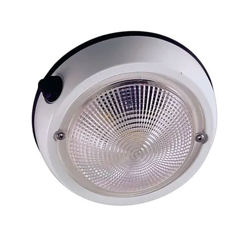 Perko Dome Exterior Light White Alloy 128mm