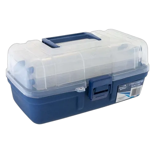 JW 2 Tray Clear-Top Tackle Box
